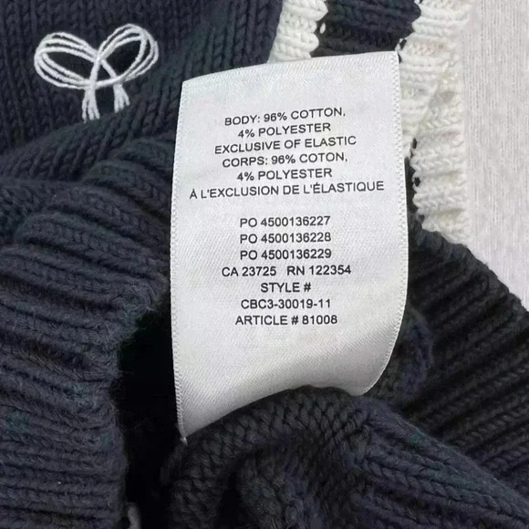 TNA Navy and White Cropped Knit Vest - Picture 9 of 11